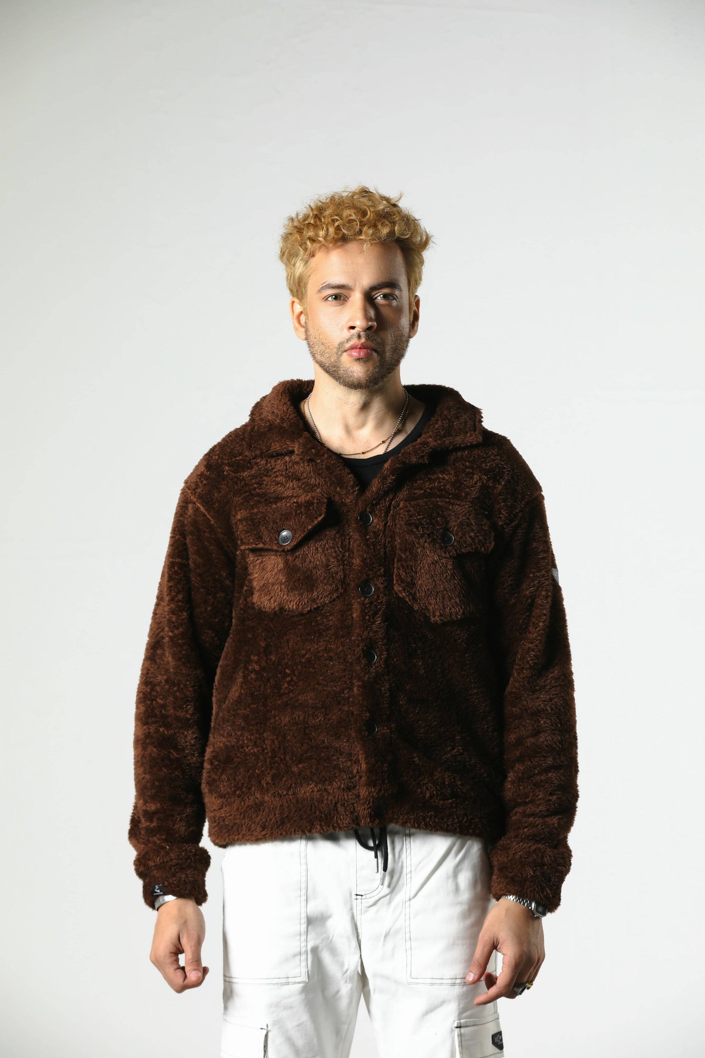 DEPTH SHERPA FUR JACKET (RUST)