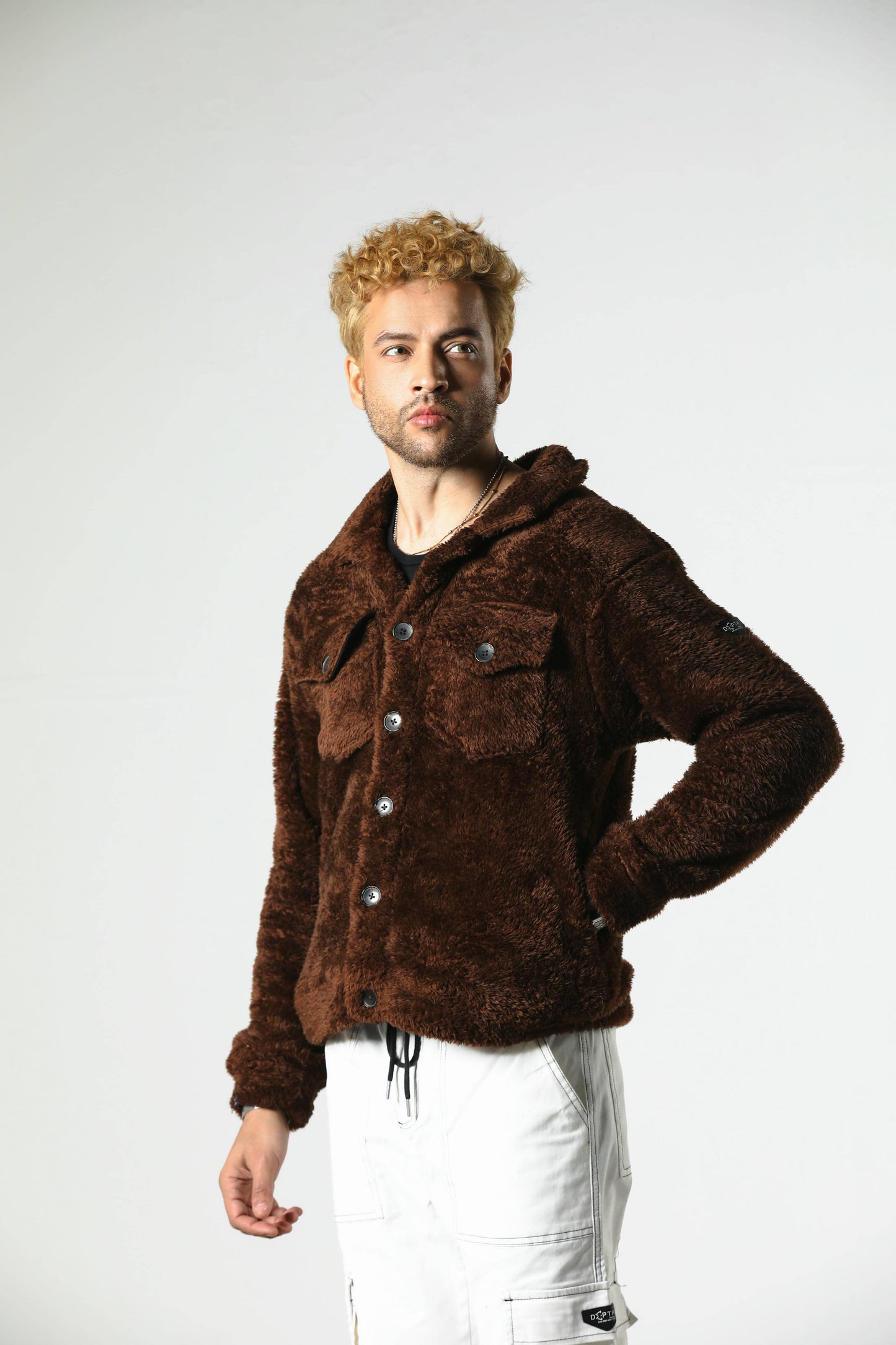 DEPTH SHERPA FUR JACKET (RUST)