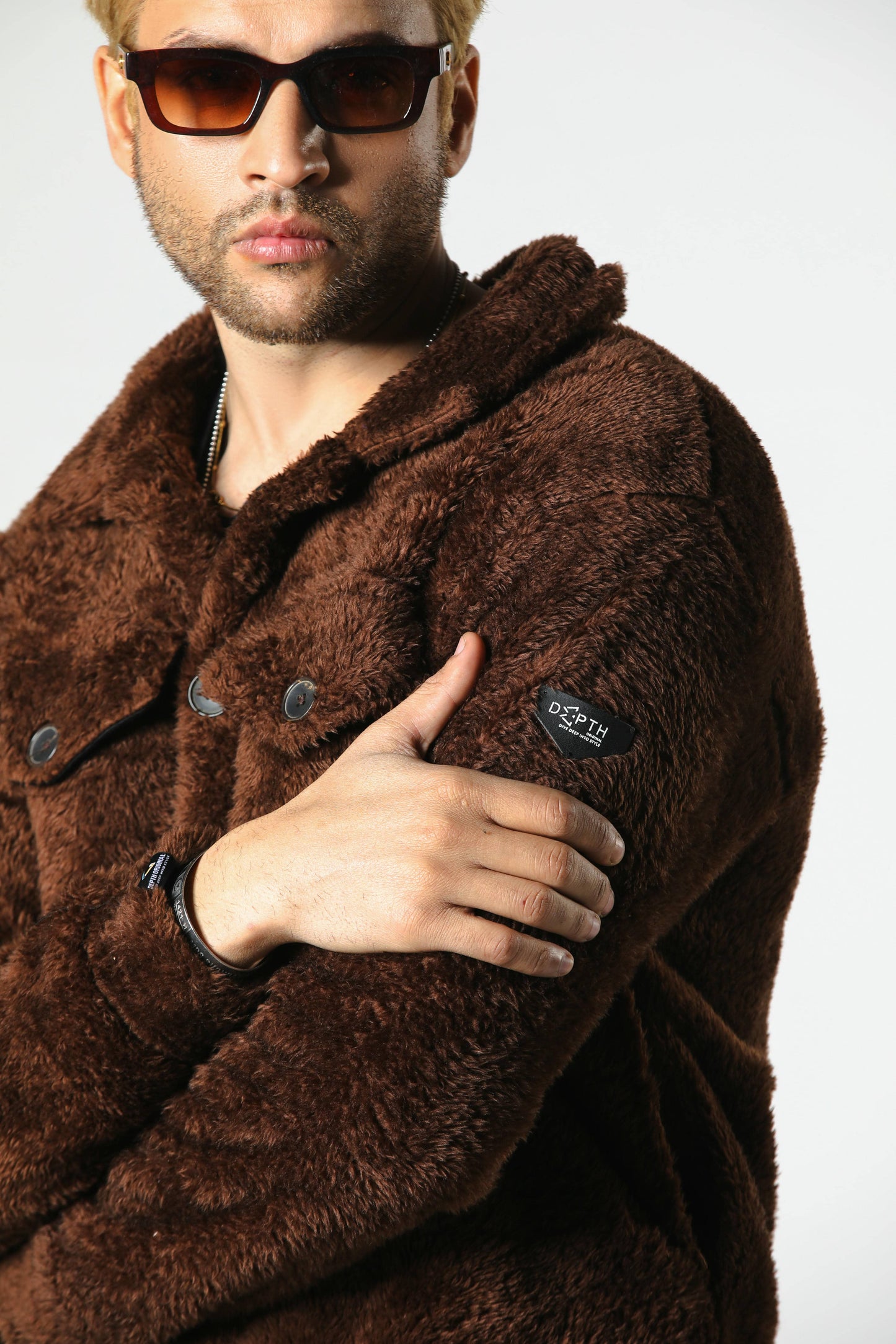 DEPTH SHERPA FUR JACKET (RUST)