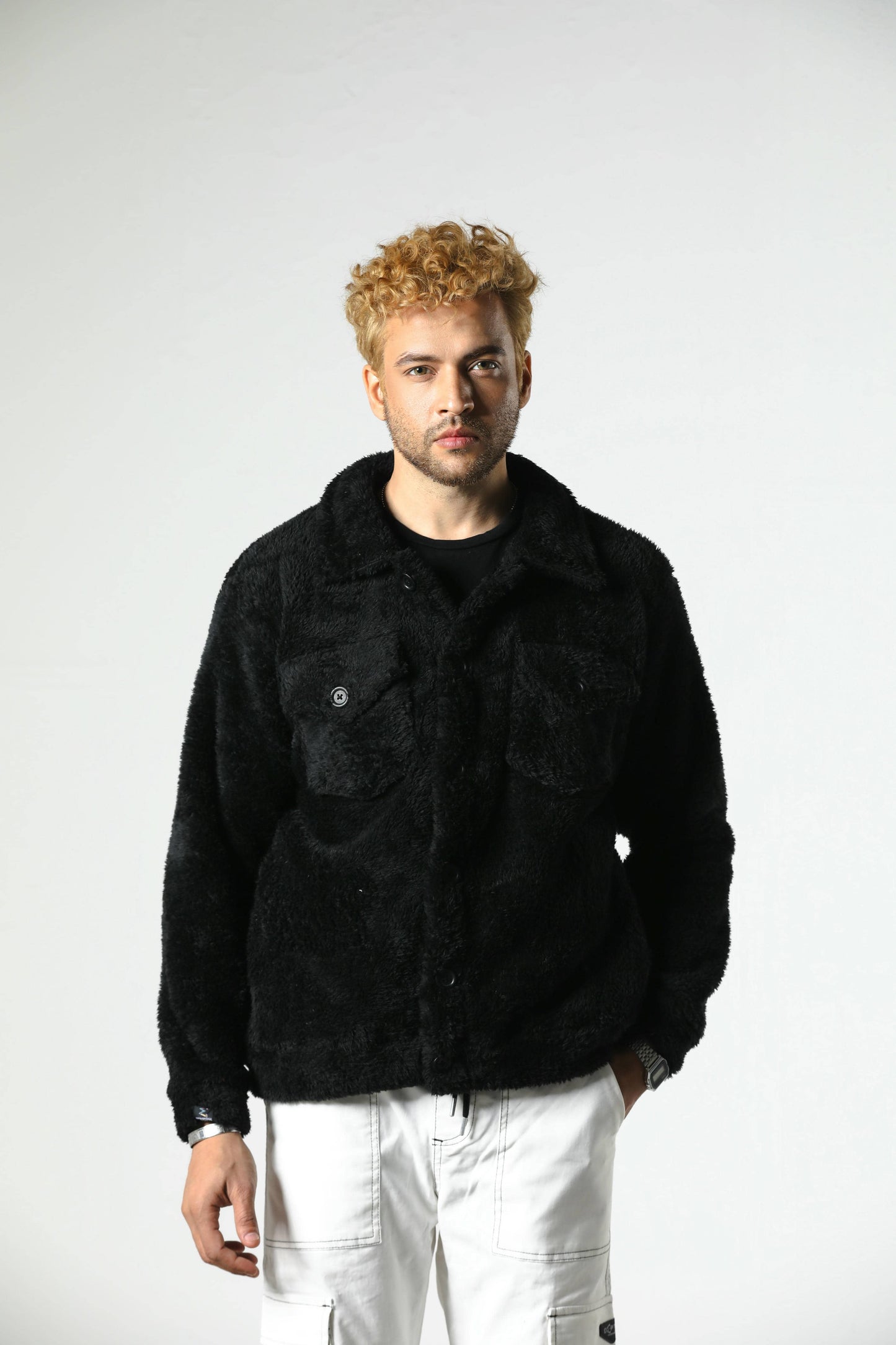 DEPTH SHERPA FUR JACKET (BLACK)