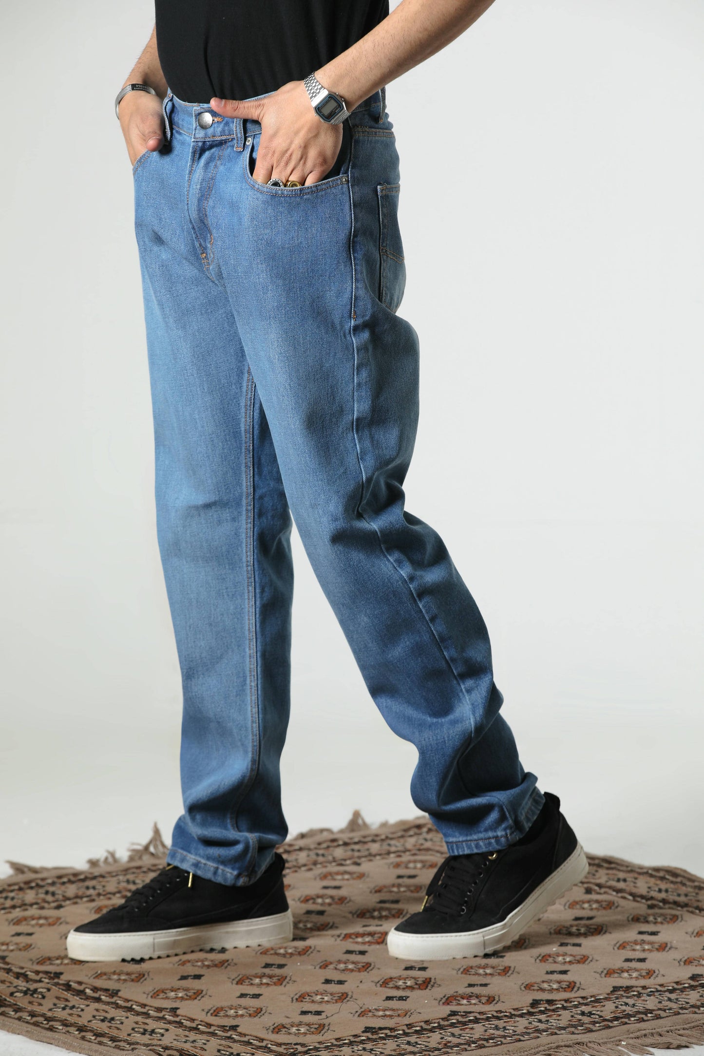 DENIM JEANS (REGULAR-BLUE)