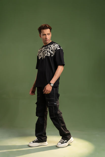 Fashion Calligraphy Oversized T-Shirt