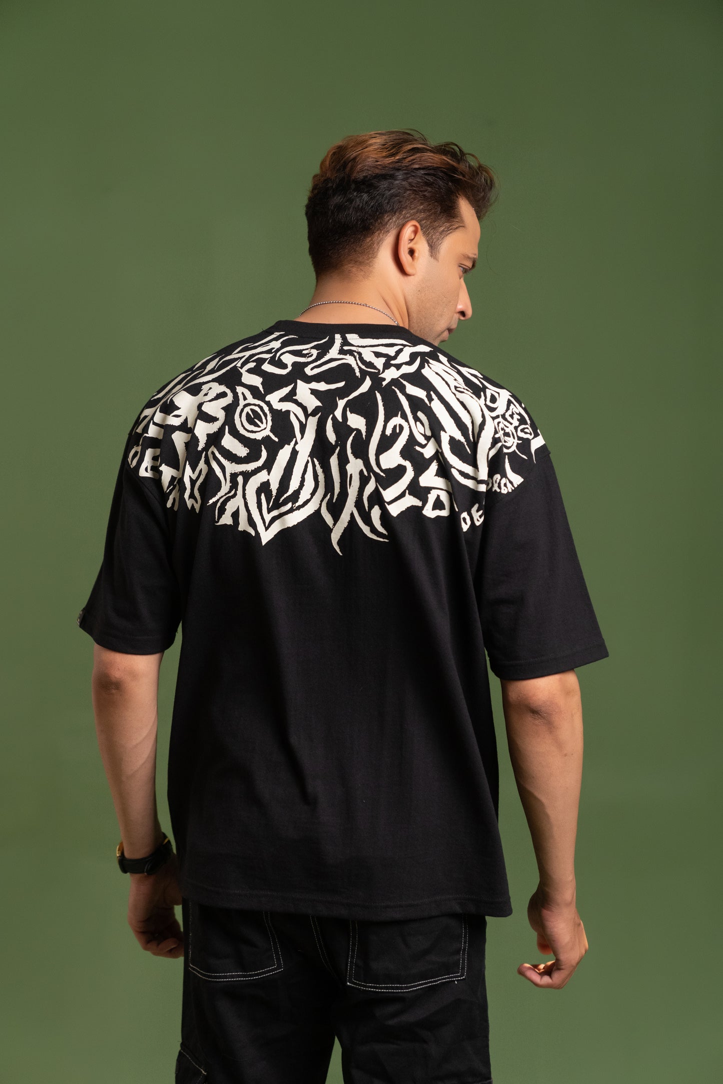 Fashion Calligraphy Oversized T-Shirt