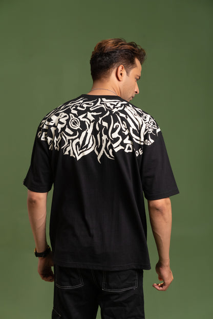 Fashion Calligraphy Oversized T-Shirt