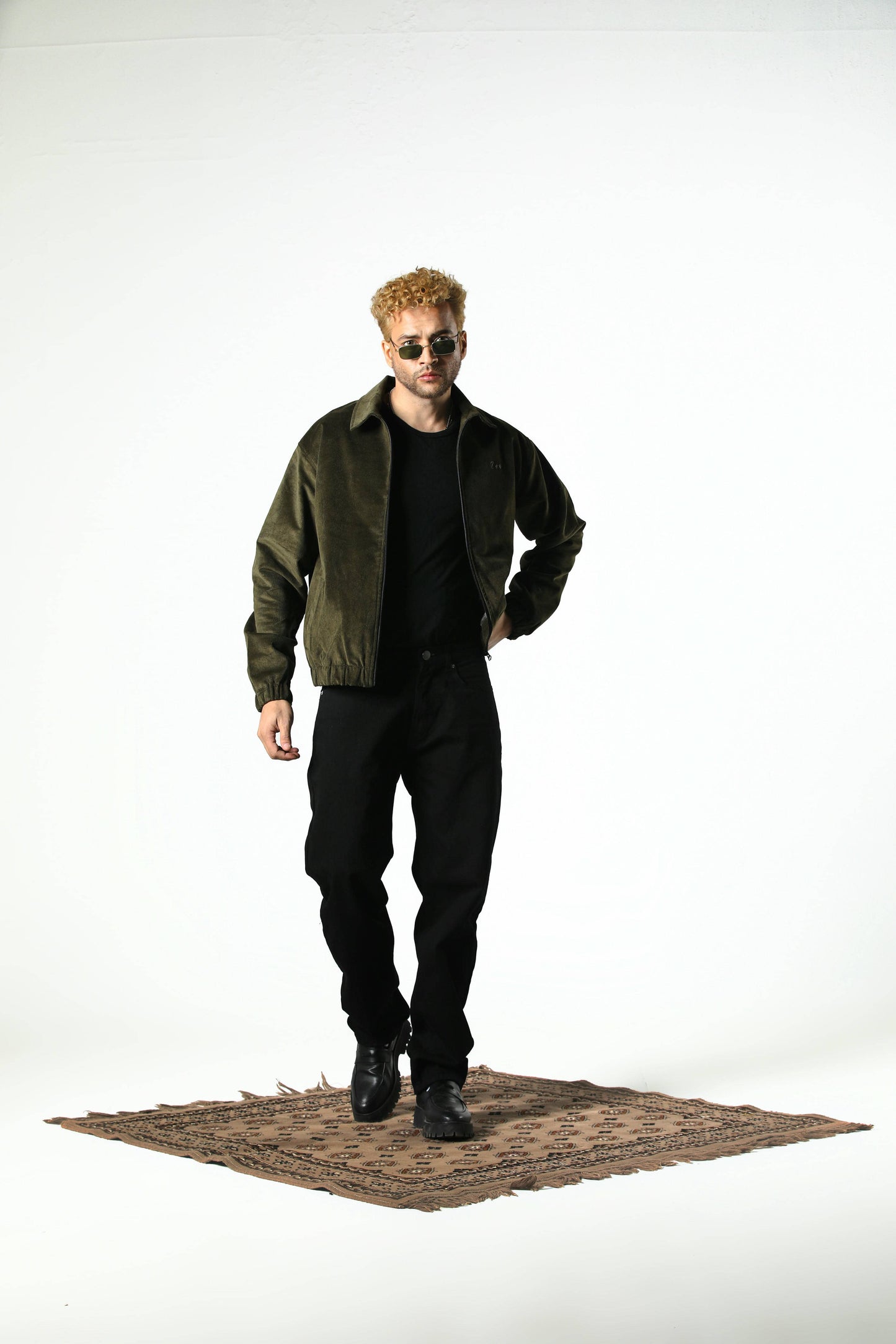 RULER CORDUROY JACKET (OLIVE)