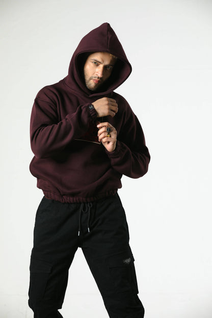 DEPTH FLAME HOODIE (MAROON)